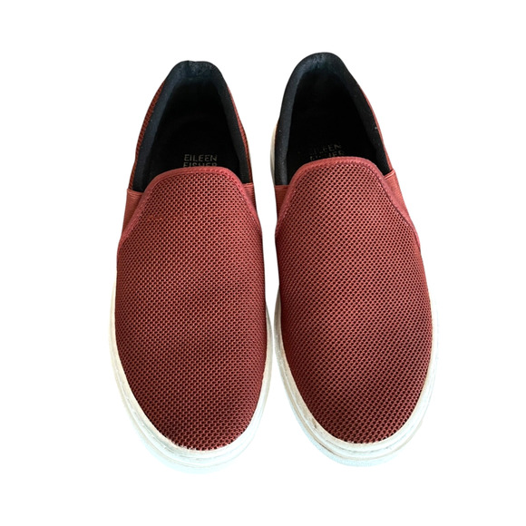 EILEEN FISHER Pep Women's Size 6.5 Serrano Red Comfort Slip-On Platform Sneakers - Picture 4 of 8